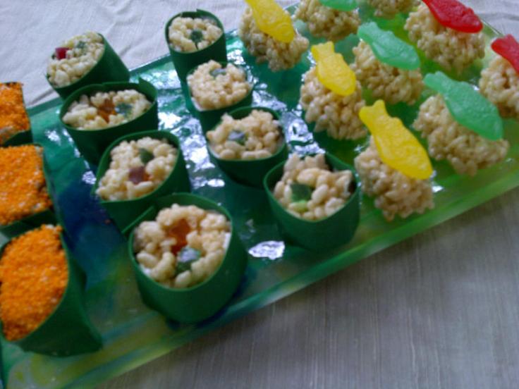 OK, the sushi image I posted yesterday wasn't mine ... this is my dodgy effort.