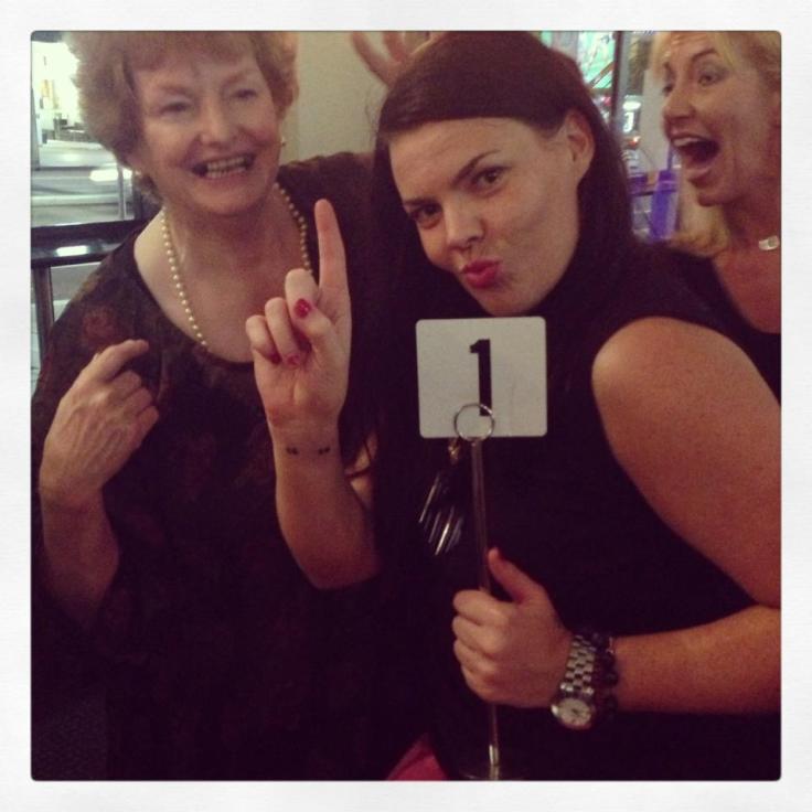 That's Beryl - my number 1! - on the left