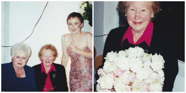 Mum and I and my beautiful Nan with my bouquet