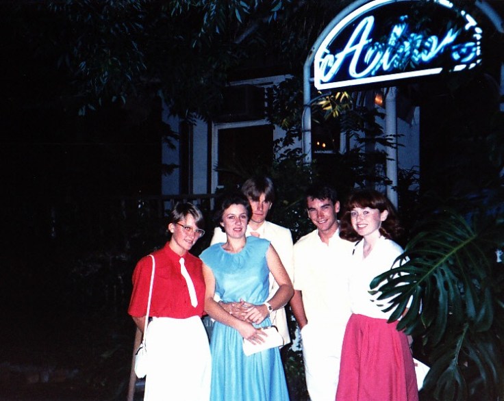 A picture of Kathy and I and our friend Tracy long, long ago before hell broke loose. 