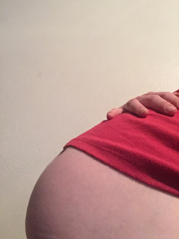 My actual belly ... impressive, huh?