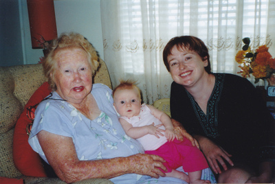 My eldest meeting my Nan.